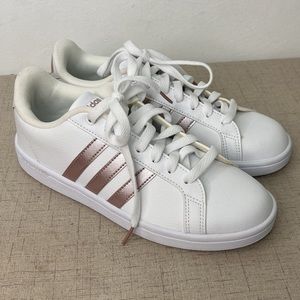 Adidas Cloudfoam Advantage White & Rose Gold 8